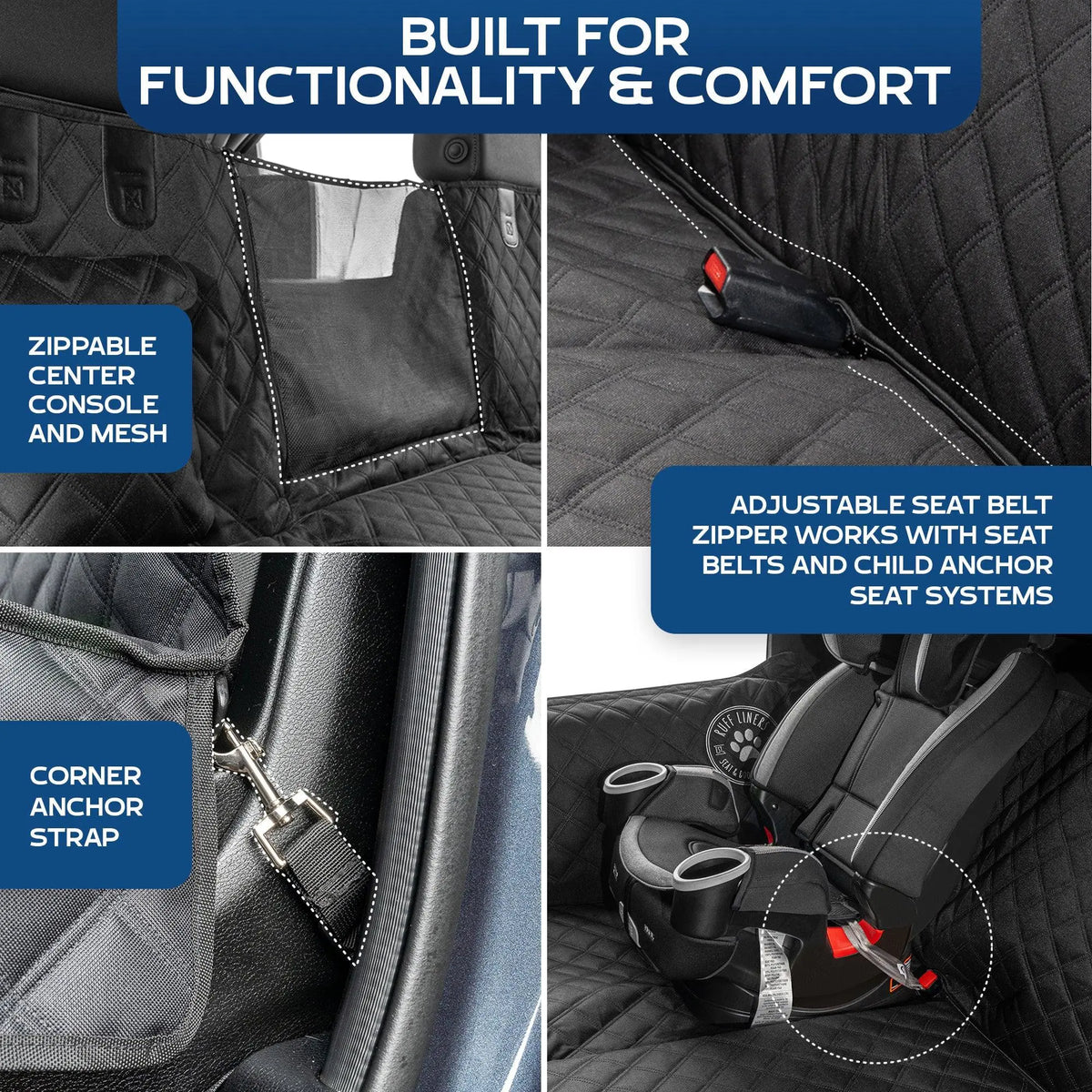 Hard Bottom Backseat Extender for Dogs