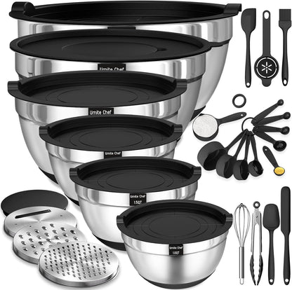 Mixing Bowls with Airtight Lids Set
